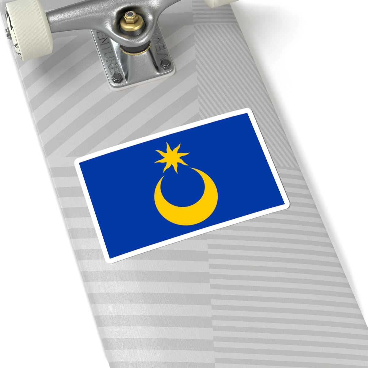 City Flag of Portsmouth (England) STICKER Vinyl Kiss-Cut Decal
