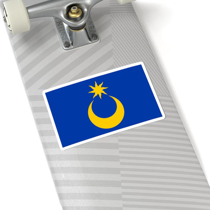 City Flag of Portsmouth (England) STICKER Vinyl Kiss-Cut Decal