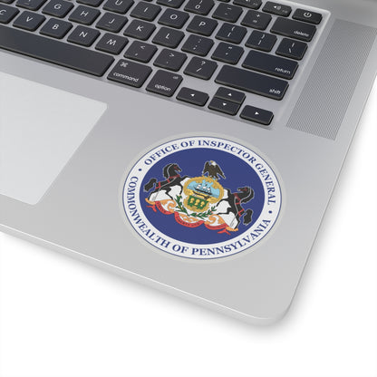 Seal of the Inspector General of Pennsylvania - STICKER Vinyl Kiss-Cut Decal