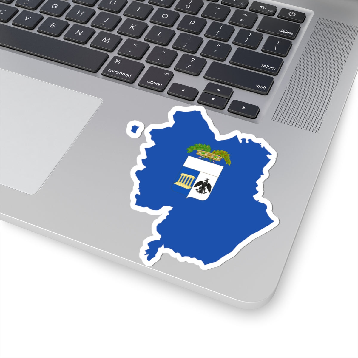 Flag map of the Province of Matera (Italy) STICKER Vinyl Kiss-Cut Decal