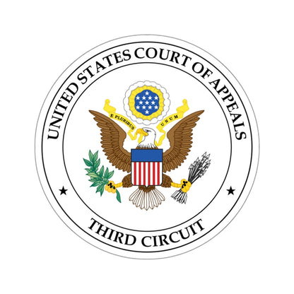 Seal of the United States Court of Appeals for the Third Circuit - STICKER Vinyl Kiss-Cut Decal