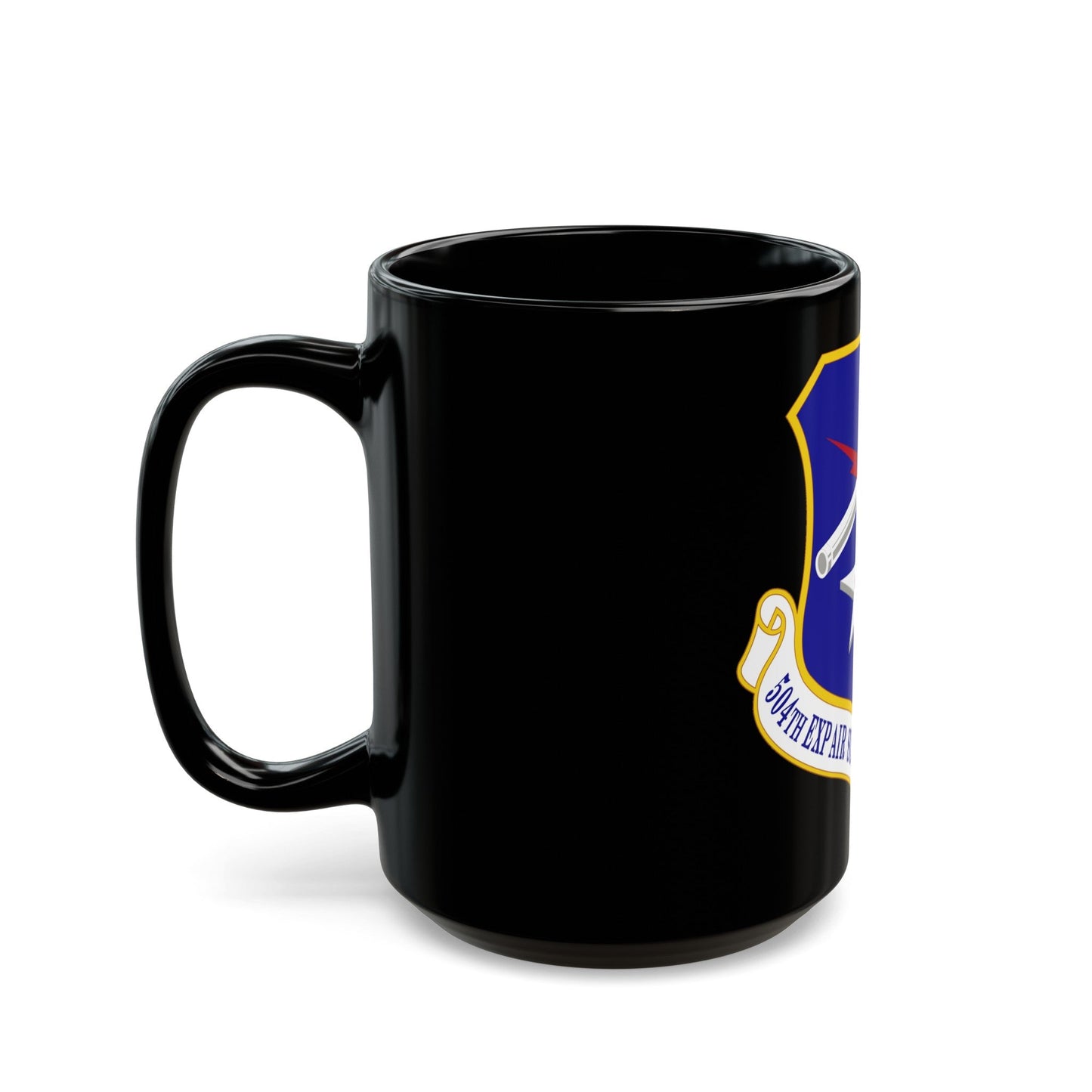 504th Expeditionary Air Support Operations Group (U.S. Air Force) Black Coffee Mug-The Sticker Space