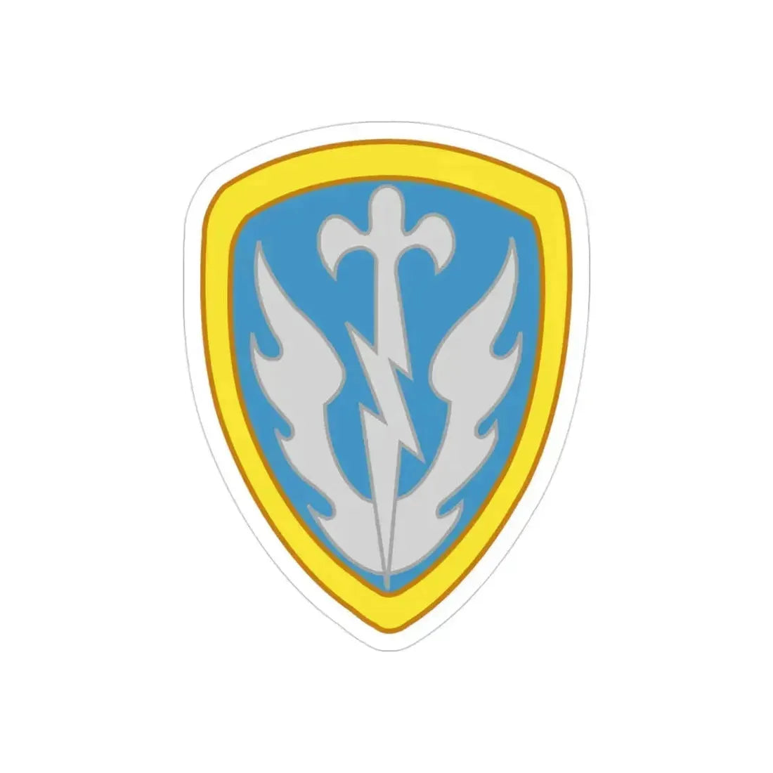 504th Military Intelligence Brigade (U.S. Army) REVERSE PRINT Transparent Die-Cut STICKER 3 Inch Die-Cut Transparent - The Sticker Space