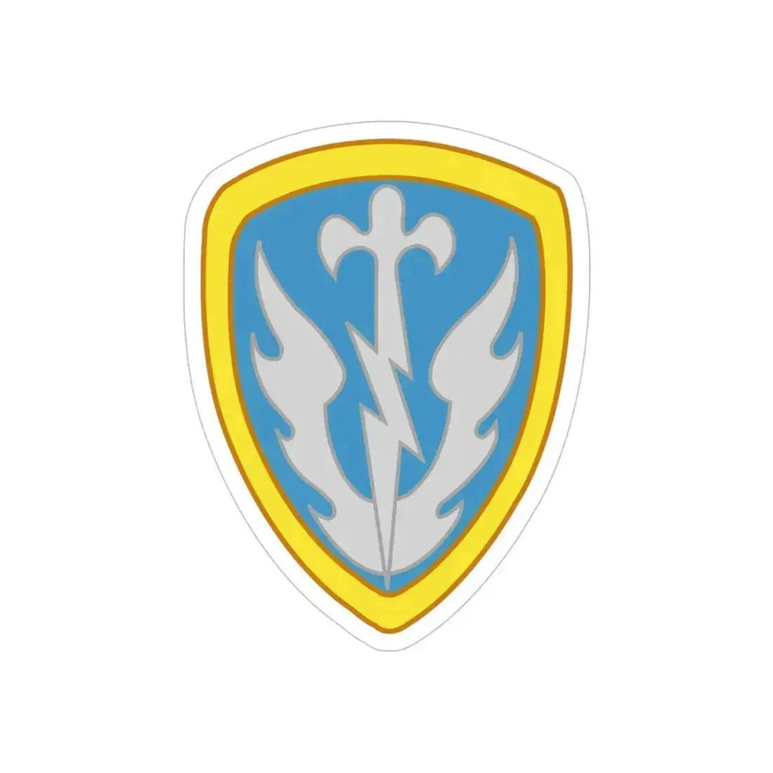 504th Military Intelligence Brigade (U.S. Army) REVERSE PRINT Transparent Die-Cut STICKER 4 Inch Die-Cut Transparent - The Sticker Space