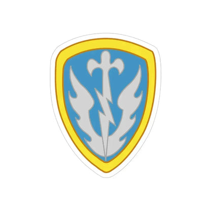 504th Military Intelligence Brigade (U.S. Army) REVERSE PRINT Transparent Die-Cut STICKER 4 Inch Die-Cut Transparent - The Sticker Space