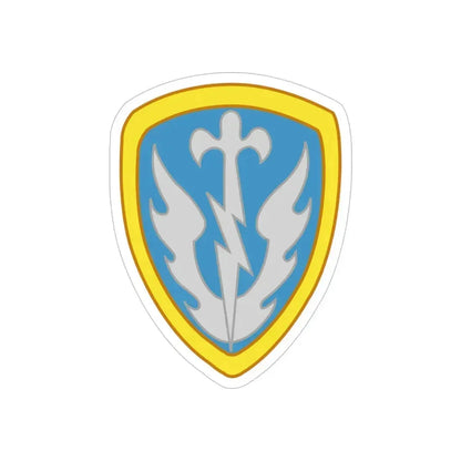 504th Military Intelligence Brigade (U.S. Army) REVERSE PRINT Transparent Die-Cut STICKER 5 Inch Die-Cut Transparent - The Sticker Space