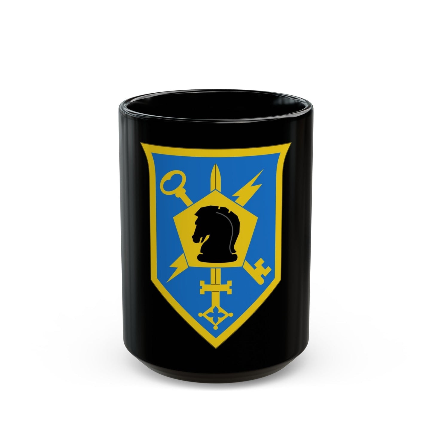 505 Military Intelligence Brigade (U.S. Army) Black Coffee Mug-15oz-The Sticker Space