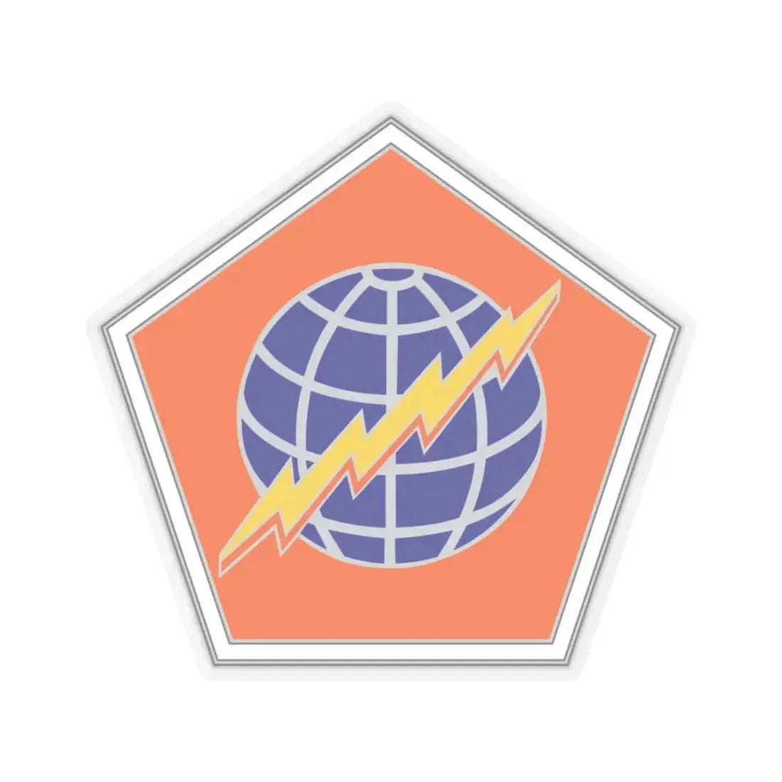 505 Signal Brigade 2 (U.S. Army) STICKER Vinyl Kiss-Cut Decal 2 Inch Transparent - The Sticker Space