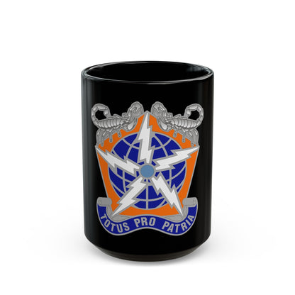 505 Signal Brigade 3 (U.S. Army) Black Coffee Mug-15oz-The Sticker Space