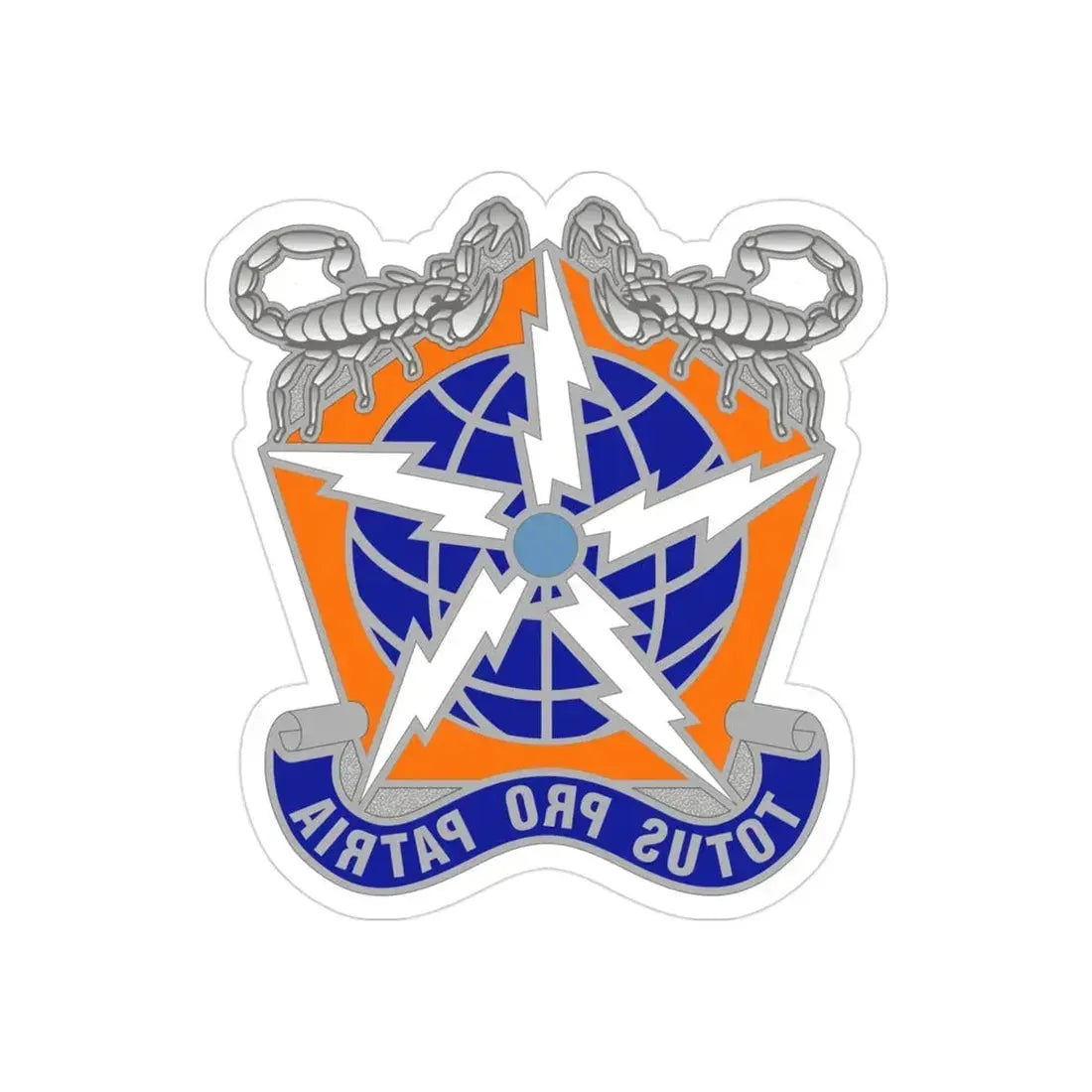 505 Signal Brigade 3 (U.S. Army) REVERSE PRINT Transparent Die-Cut STICKER - The Sticker Space