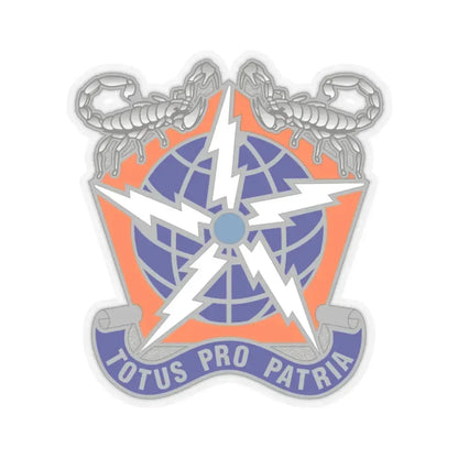 505 Signal Brigade 3 (U.S. Army) STICKER Vinyl Kiss-Cut Decal 2 Inch Transparent - The Sticker Space