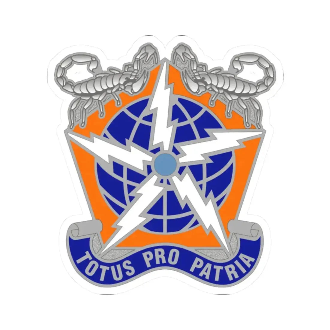 505 Signal Brigade 3 (U.S. Army) STICKER Vinyl Kiss-Cut Decal 2 Inch White - The Sticker Space