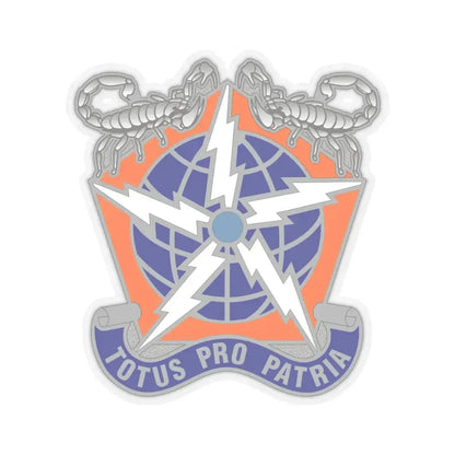 505 Signal Brigade 3 (U.S. Army) STICKER Vinyl Kiss-Cut Decal 4 Inch Transparent - The Sticker Space