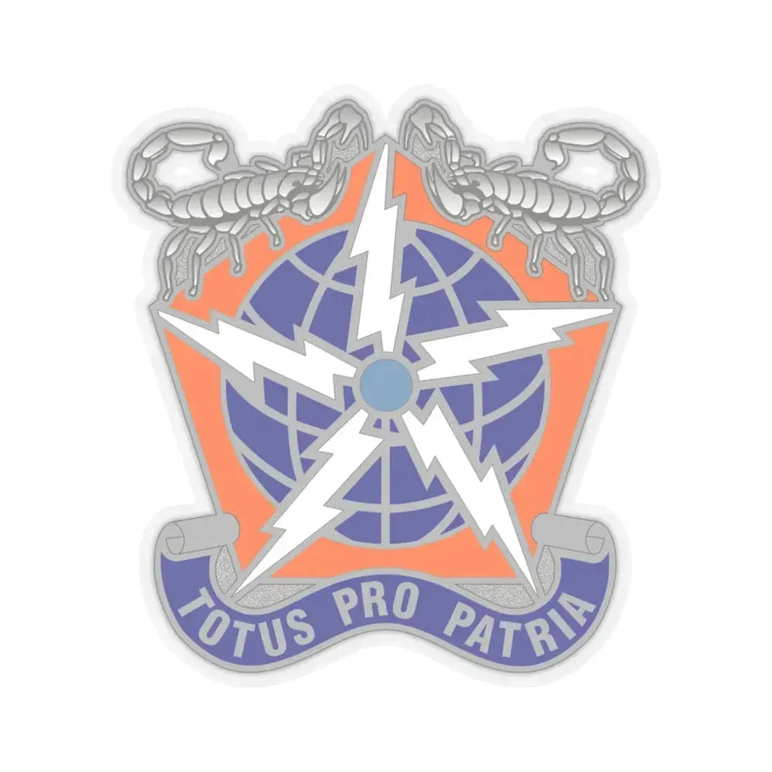 505 Signal Brigade 3 (U.S. Army) STICKER Vinyl Kiss-Cut Decal 6 Inch Transparent - The Sticker Space