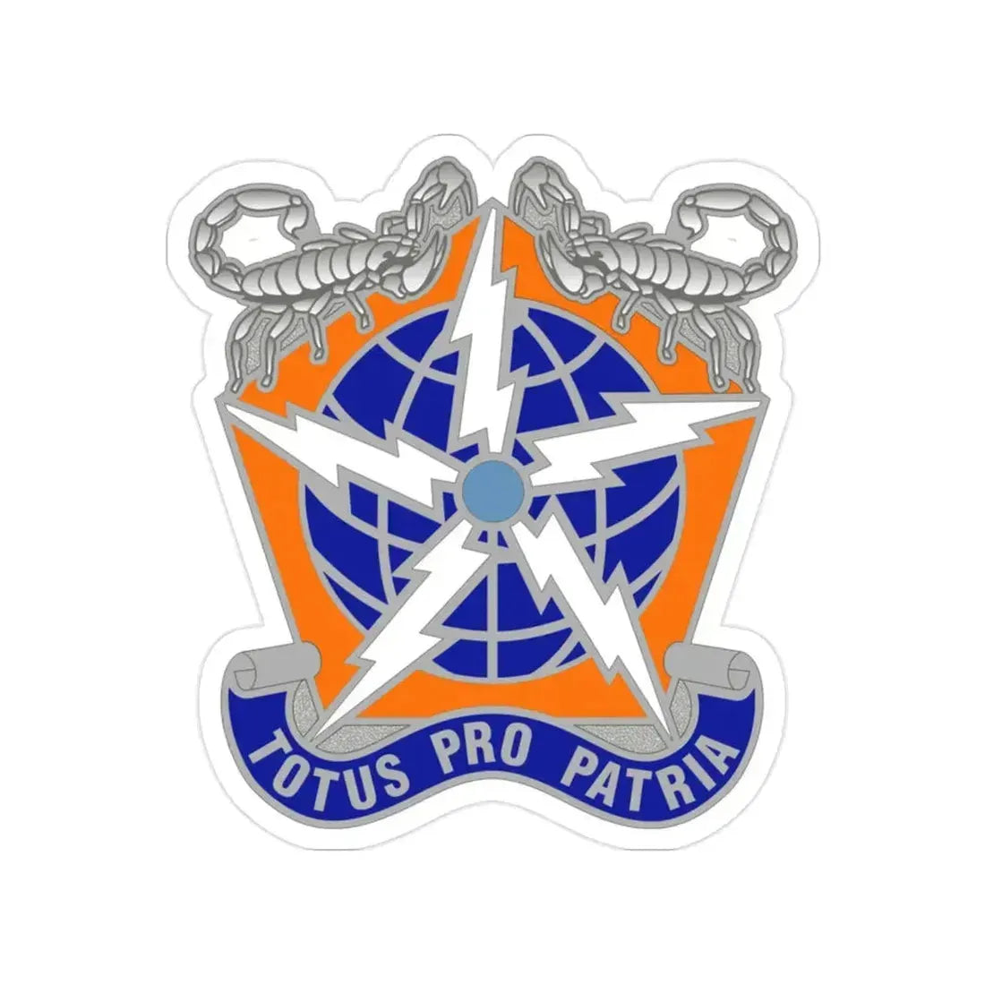 505 Signal Brigade 3 (U.S. Army) Transparent STICKER Die-Cut Vinyl Decal 2 Inch - The Sticker Space