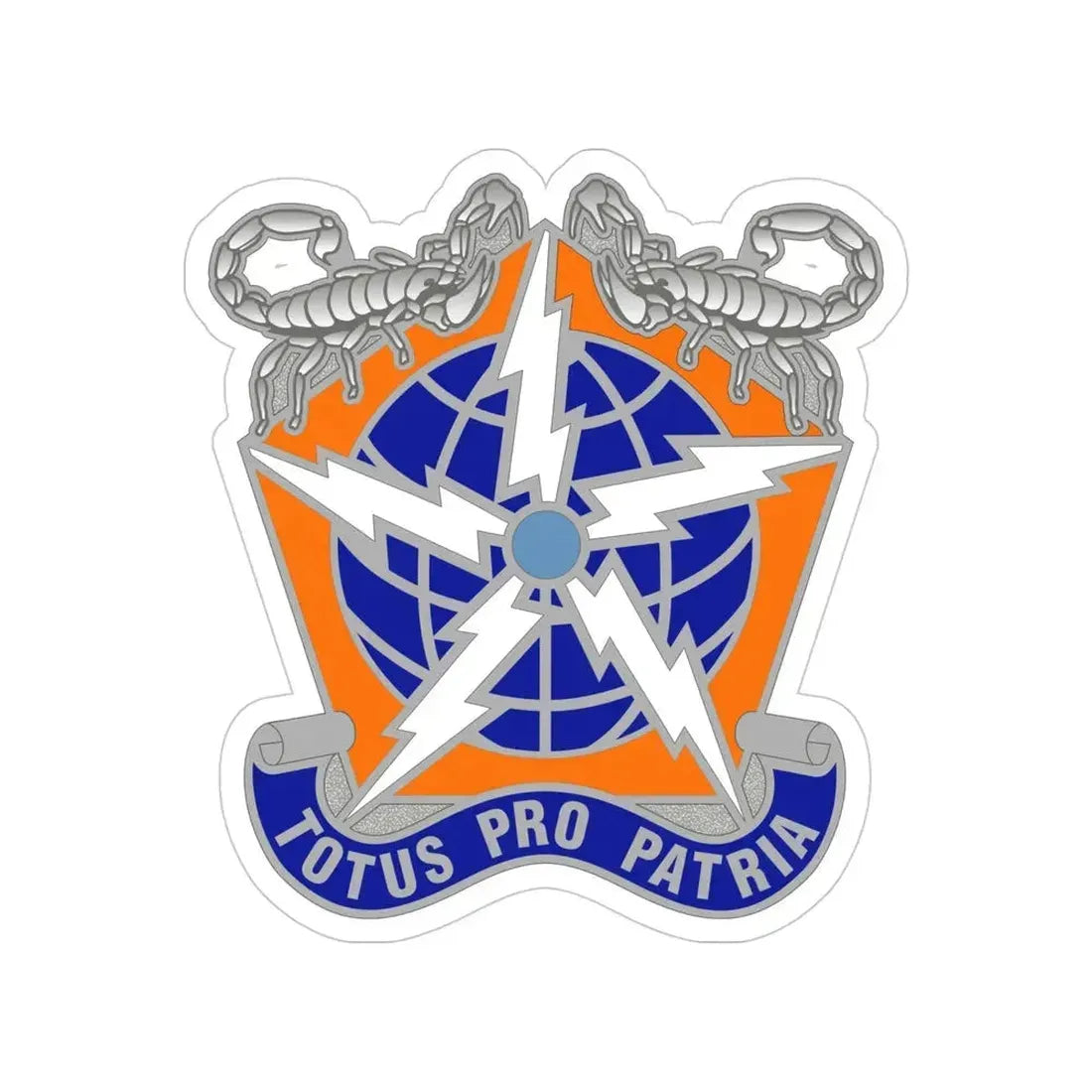 505 Signal Brigade 3 (U.S. Army) Transparent STICKER Die-Cut Vinyl Decal 4 Inch - The Sticker Space