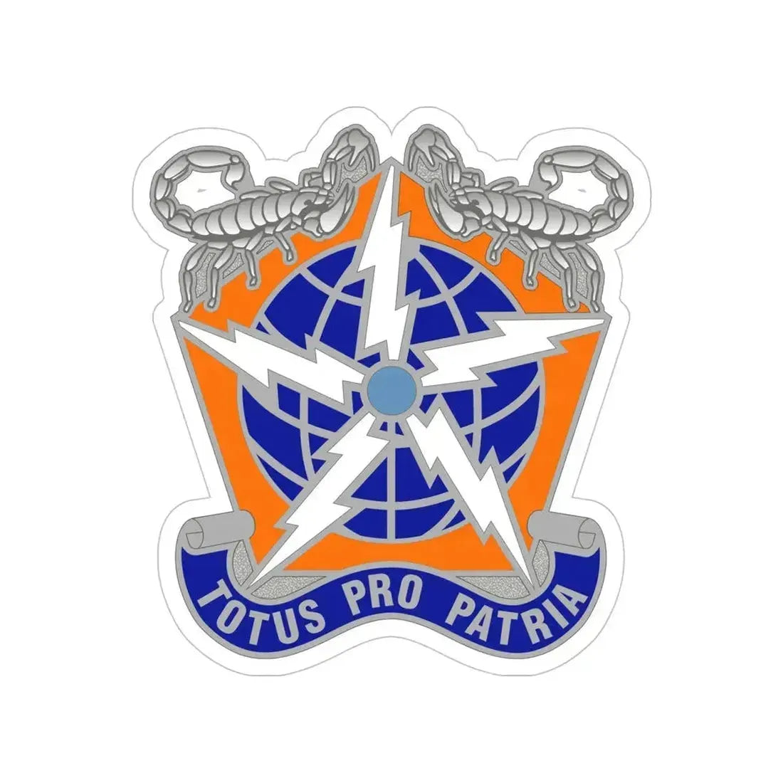 505 Signal Brigade 3 (U.S. Army) Transparent STICKER Die-Cut Vinyl Decal 5 Inch - The Sticker Space