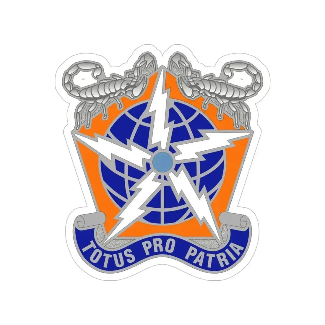 505 Signal Brigade 3 (U.S. Army) Transparent STICKER Die-Cut Vinyl Decal 5 Inch - The Sticker Space