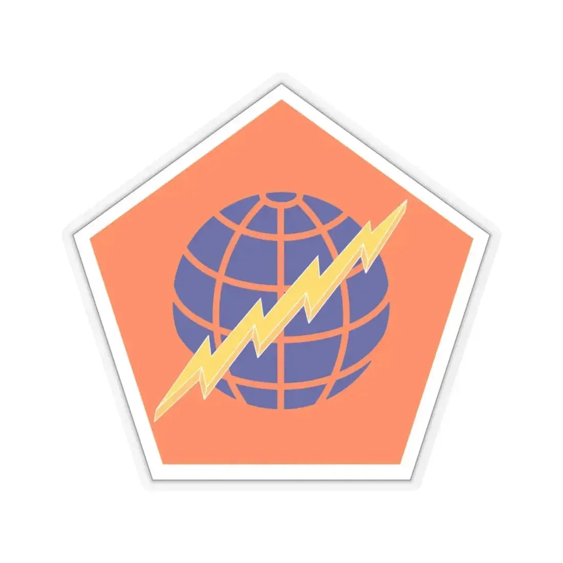 505 Signal Brigade (U.S. Army) STICKER Vinyl Kiss-Cut Decal 4 Inch Transparent - The Sticker Space