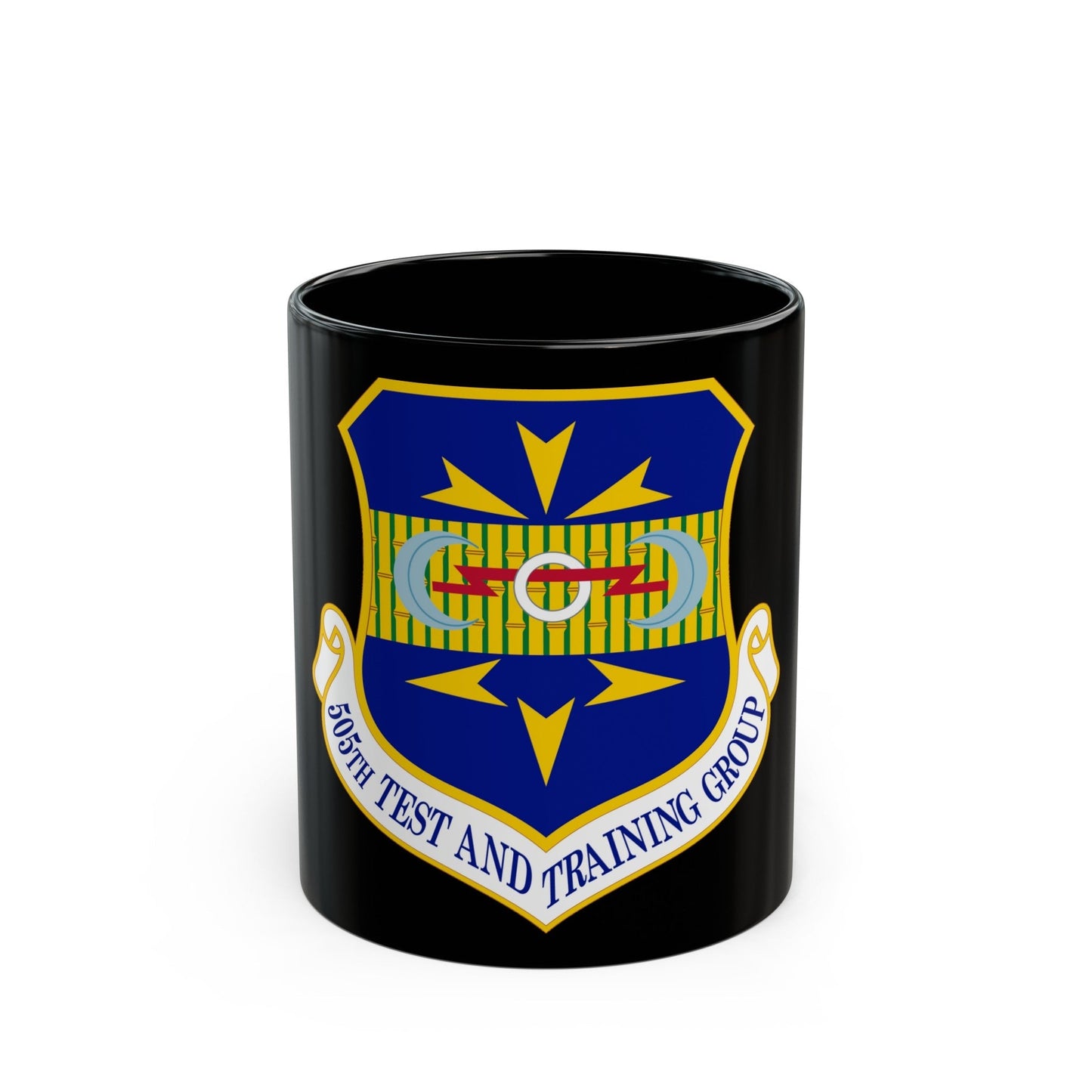 505 Test and Training Group ACC (U.S. Air Force) Black Coffee Mug-11oz-The Sticker Space