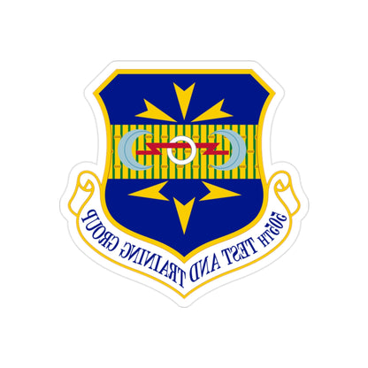 505 Test and Training Group ACC (U.S. Air Force) REVERSE PRINT Transparent STICKER-2 Inch-The Sticker Space