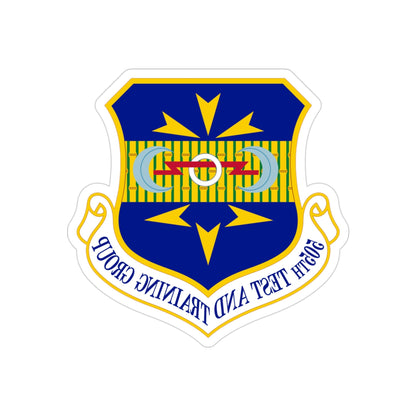 505 Test and Training Group ACC (U.S. Air Force) REVERSE PRINT Transparent STICKER-3 Inch-The Sticker Space