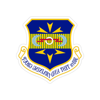 505 Test and Training Group ACC (U.S. Air Force) REVERSE PRINT Transparent STICKER-5 Inch-The Sticker Space