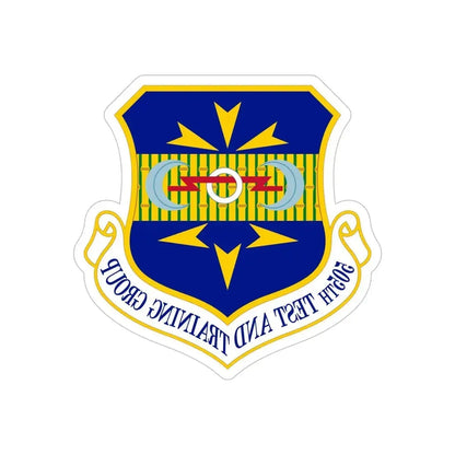 505 Test and Training Group ACC (U.S. Air Force) REVERSE PRINT Transparent Die-Cut STICKER - The Sticker Space