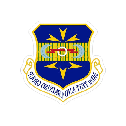 505 Test and Training Group ACC (U.S. Air Force) REVERSE PRINT Transparent Die-Cut STICKER - The Sticker Space
