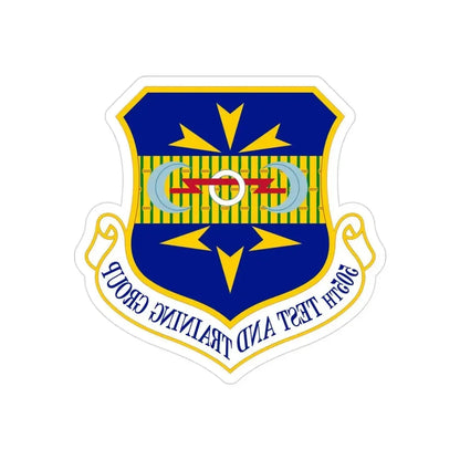 505 Test and Training Group ACC (U.S. Air Force) REVERSE PRINT Transparent Die-Cut STICKER - The Sticker Space