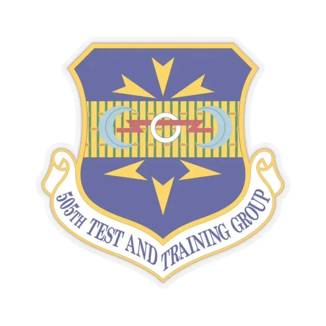 505 Test and Training Group ACC (U.S. Air Force) STICKER Vinyl Kiss-Cut Decal 2 Inch Transparent - The Sticker Space