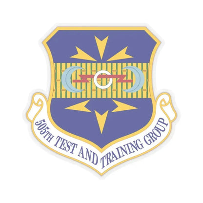 505 Test and Training Group ACC (U.S. Air Force) STICKER Vinyl Kiss-Cut Decal 2 Inch Transparent - The Sticker Space