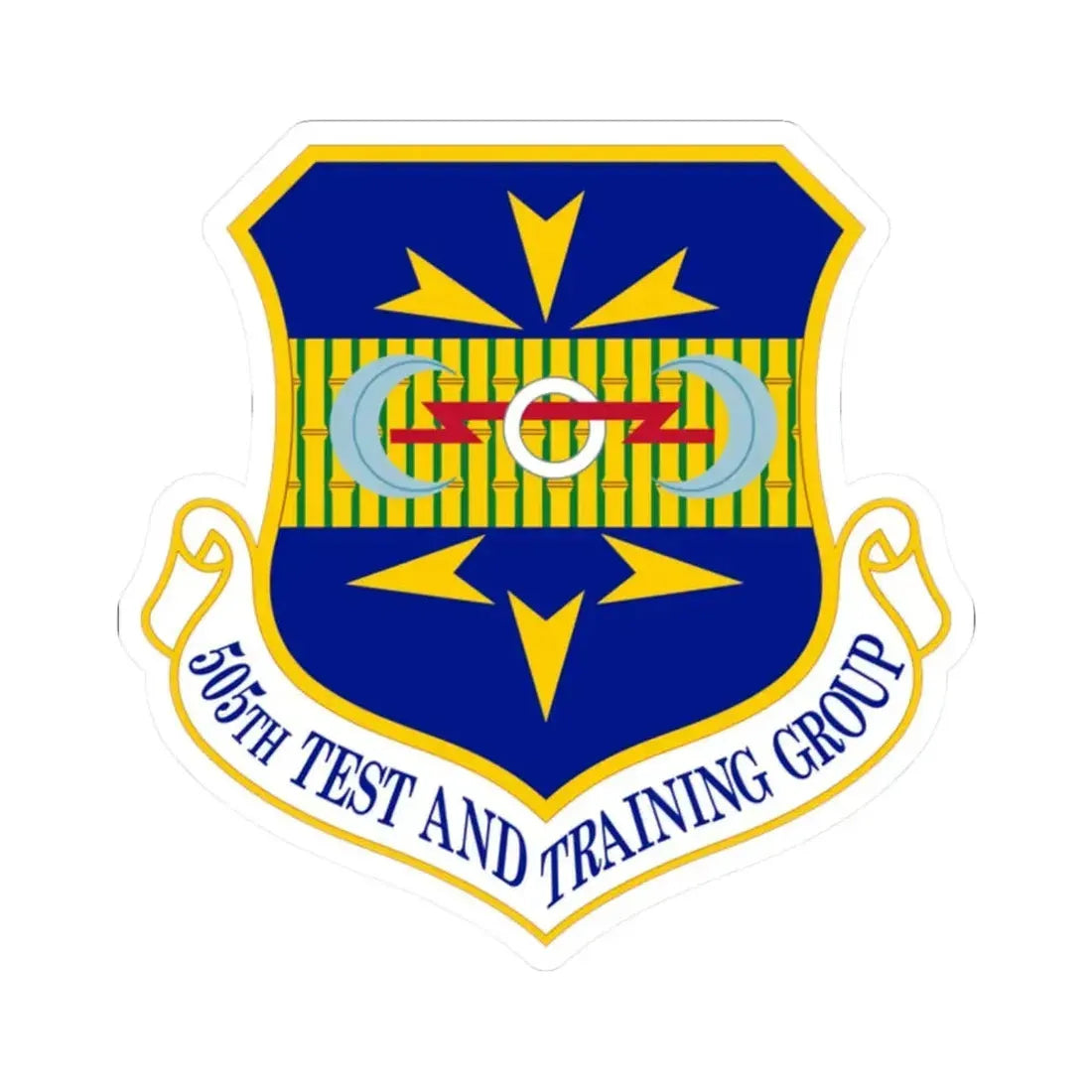 505 Test and Training Group ACC (U.S. Air Force) STICKER Vinyl Kiss-Cut Decal 2 Inch White - The Sticker Space