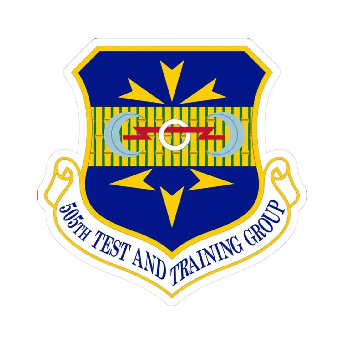 505 Test and Training Group ACC (U.S. Air Force) STICKER Vinyl Kiss-Cut Decal 3 Inch White - The Sticker Space