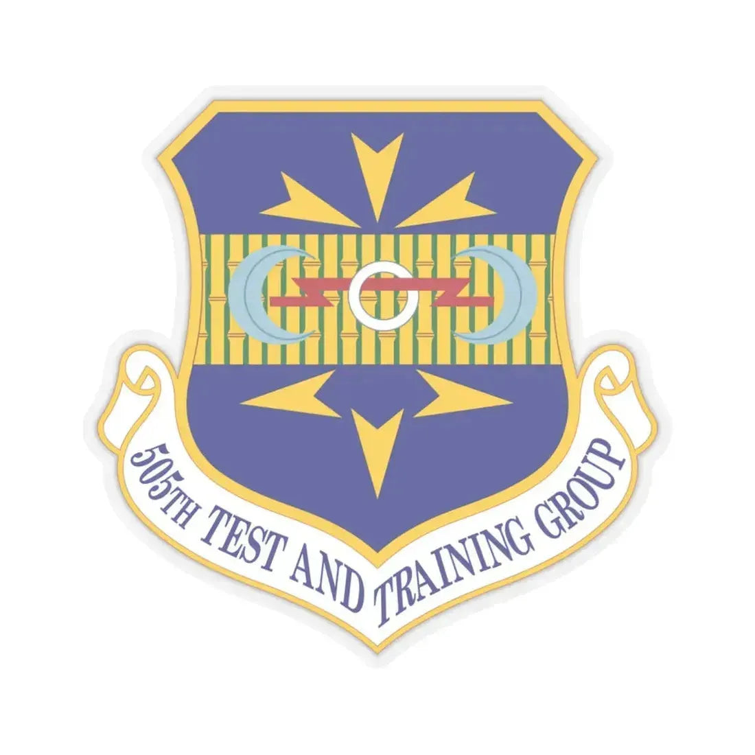 505 Test and Training Group ACC (U.S. Air Force) STICKER Vinyl Kiss-Cut Decal 6 Inch Transparent - The Sticker Space
