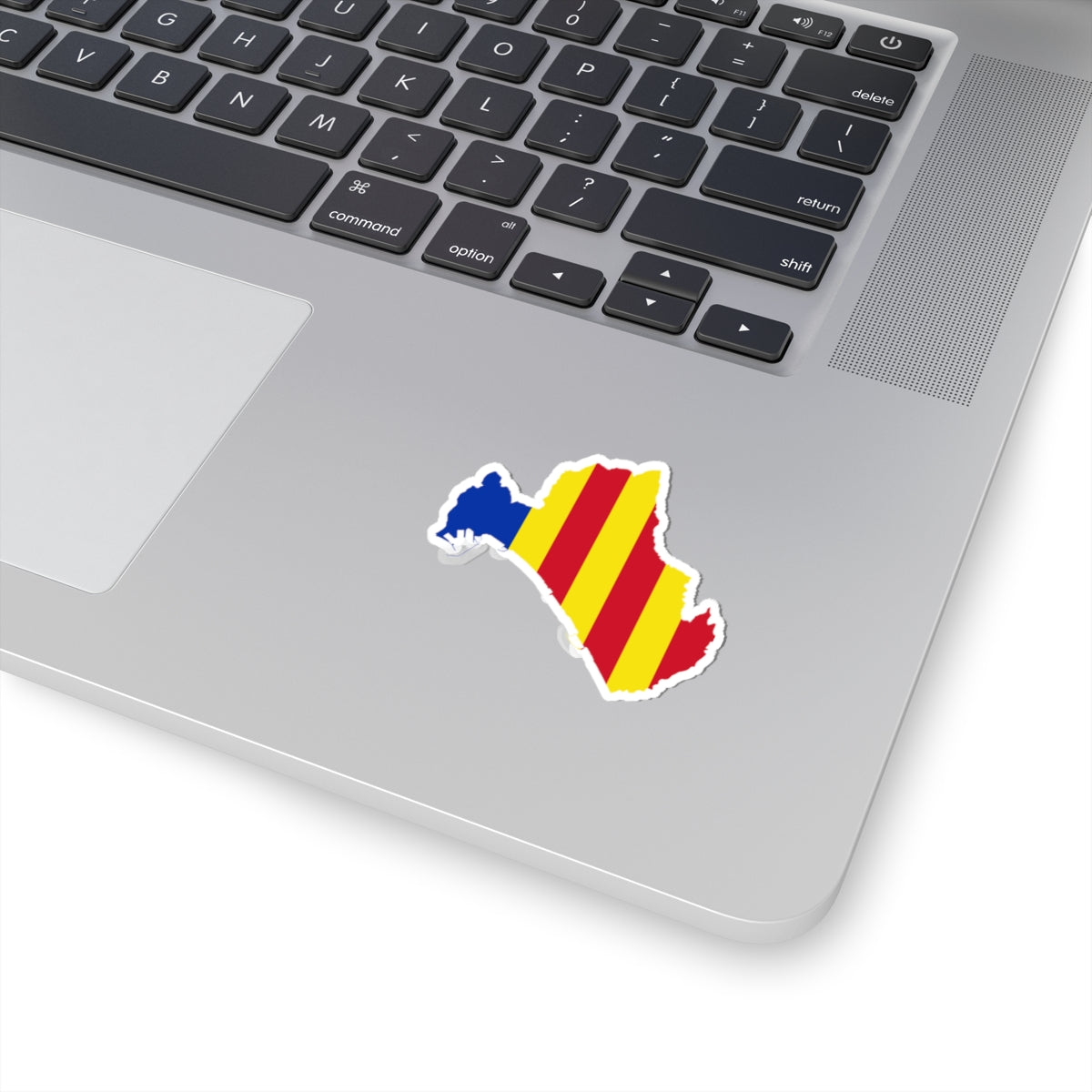 Flag map of Salerno (Italy) STICKER Vinyl Kiss-Cut Decal