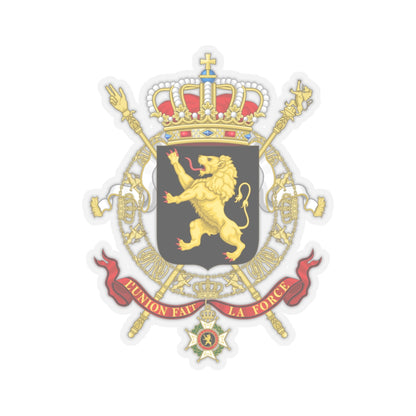 State Coat of Arms of Belgium - STICKER Vinyl Kiss-Cut Decal