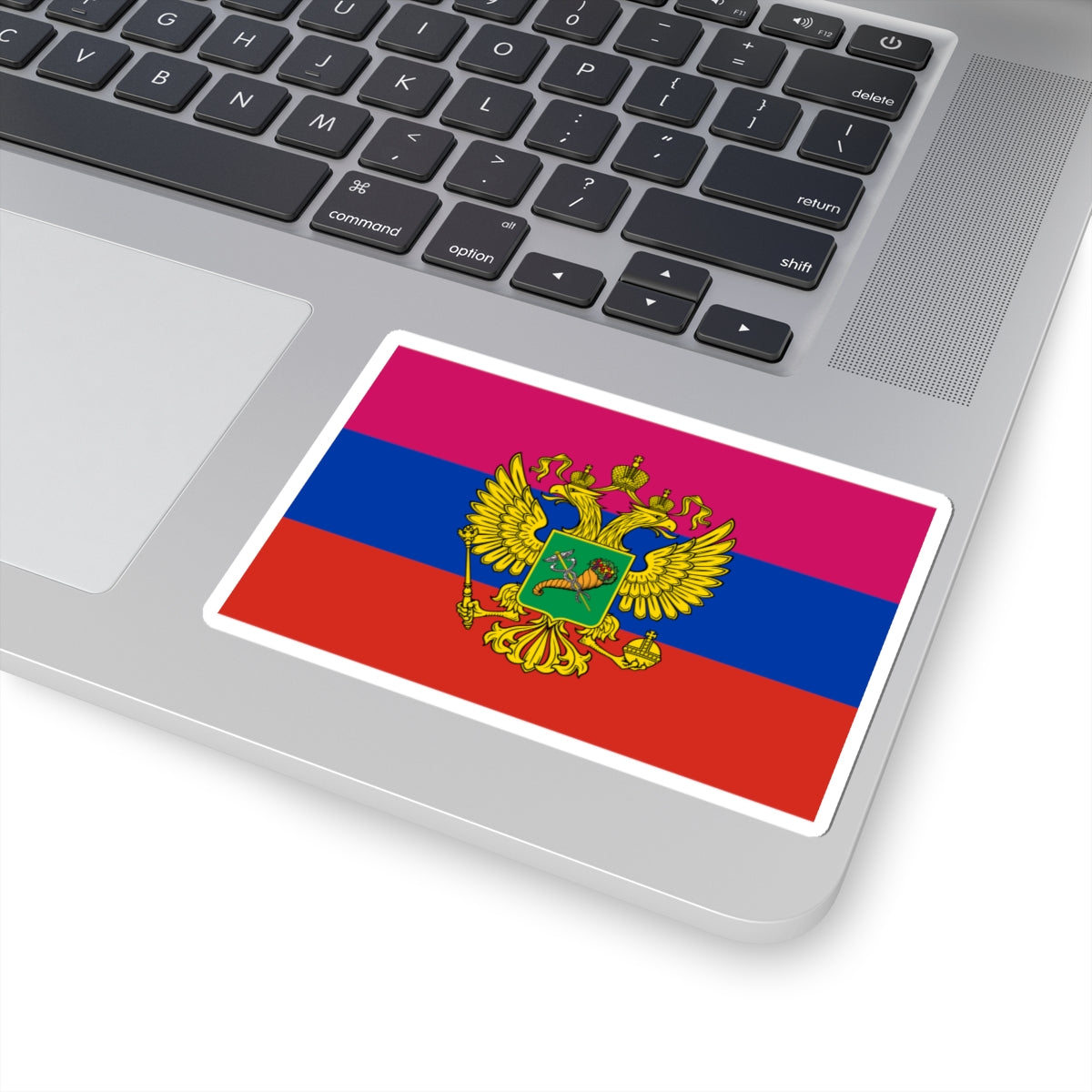 Flag of Russian-occupied Kharkiv Oblast (Russia) STICKER Vinyl Kiss-Cut Decal