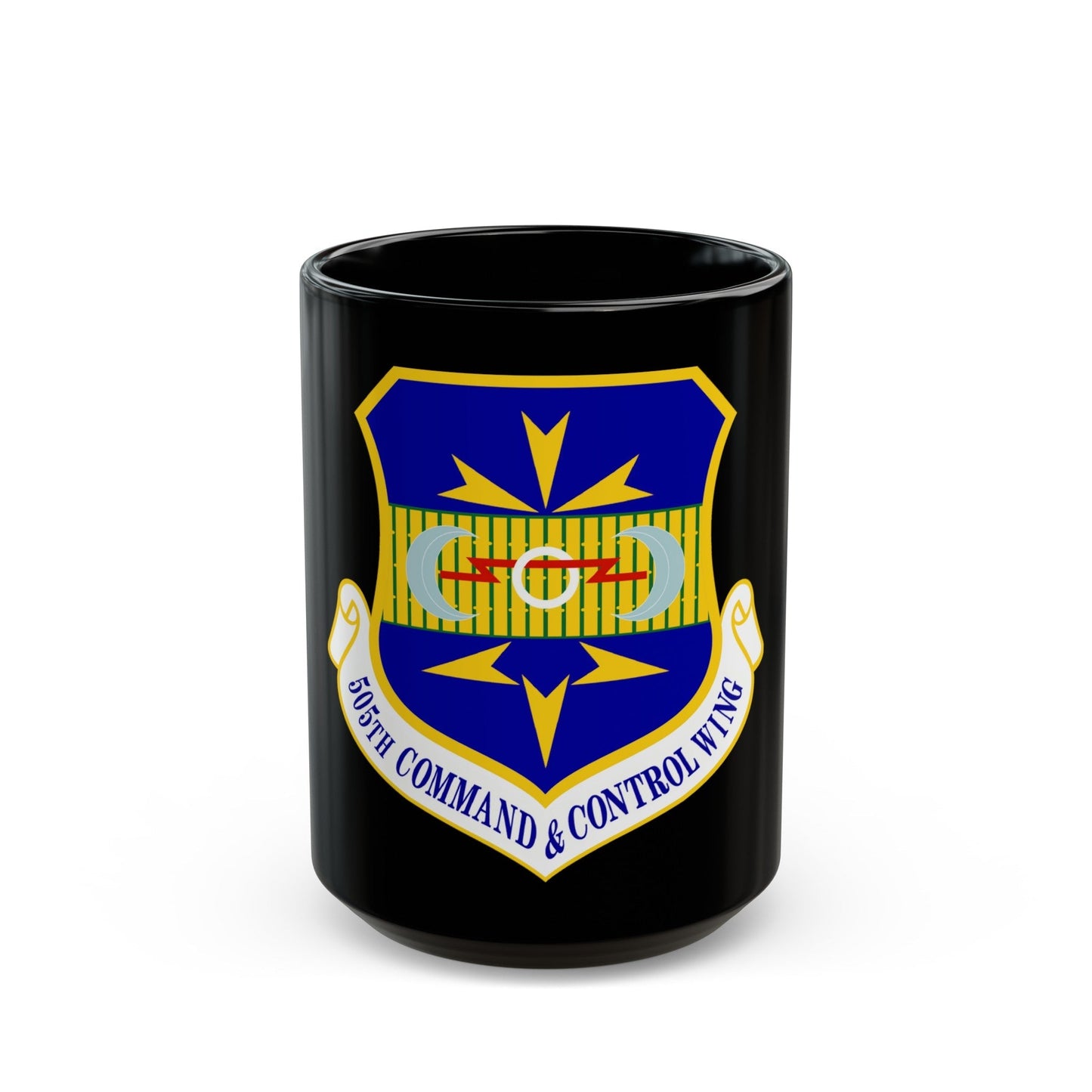 505th Command and Control Wing (U.S. Air Force) Black Coffee Mug-15oz-The Sticker Space