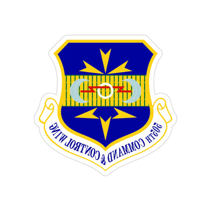 505th Command and Control Wing (U.S. Air Force) REVERSE PRINT Transparent STICKER-6" × 6"-The Sticker Space