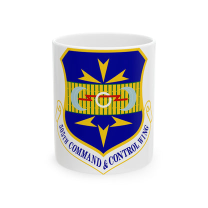 505th Command and Control Wing (U.S. Air Force) White Coffee Mug-11oz-The Sticker Space