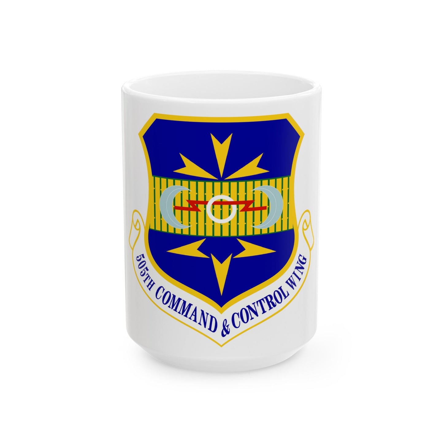 505th Command and Control Wing (U.S. Air Force) White Coffee Mug-15oz-The Sticker Space