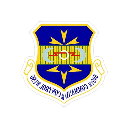 505th Command and Control Wing (U.S. Air Force) REVERSE PRINT Transparent Die-Cut STICKER 2 Inch Die-Cut Transparent - The Sticker Space