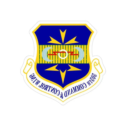 505th Command and Control Wing (U.S. Air Force) REVERSE PRINT Transparent Die-Cut STICKER 3 Inch Die-Cut Transparent - The Sticker Space