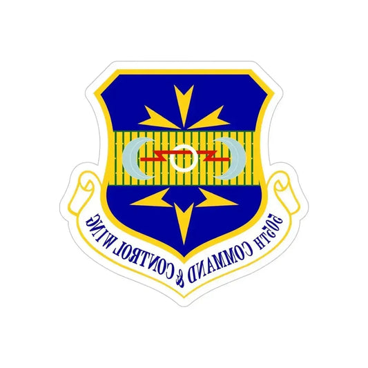 505th Command and Control Wing (U.S. Air Force) REVERSE PRINT Transparent Die-Cut STICKER 6 Inch Die-Cut Transparent - The Sticker Space