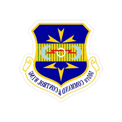 505th Command and Control Wing (U.S. Air Force) REVERSE PRINT Transparent Die-Cut STICKER - The Sticker Space