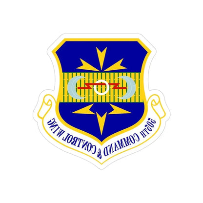 505th Command and Control Wing (U.S. Air Force) REVERSE PRINT Transparent Die-Cut STICKER - The Sticker Space