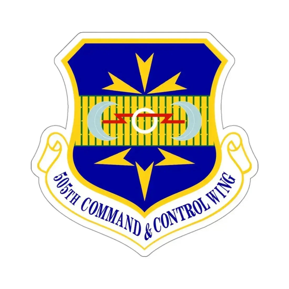 505th Command and Control Wing (U.S. Air Force) STICKER Vinyl Die-Cut Decal 3 Inch - The Sticker Space