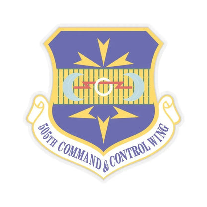 505th Command and Control Wing (U.S. Air Force) STICKER Vinyl Kiss-Cut Decal 2 Inch Transparent - The Sticker Space