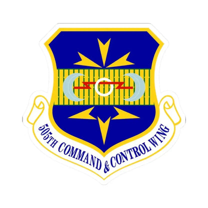 505th Command and Control Wing (U.S. Air Force) STICKER Vinyl Kiss-Cut Decal 2 Inch White - The Sticker Space